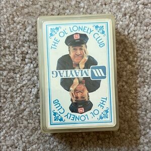 Vintage The Ol' Lonely Club Playing Cards - Blue and White